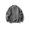 Roupas Masculinas North Boundary Marca Americana Moderna Outono 2025 Novo Suéter com Gola Polo Lapela Suéter de Cor Sólida Jaqueta Suéter Masculina