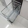 Cesta de Puxar para Armário de Cozinha em Aço Inoxidável 304, Cesta de Temperos de 2 Camadas, Tipo Gaveta de Dupla Camada com Trilho Deslizante, Cesta de Armazenamento de Temperos