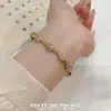 Pulsera de Calabaza Rosa Estilo Dulce con Pedrería Moda Exquisita Sensación de Alta Gama Lujo Ligero Nicho Exquisito Versátil para el Día a Día