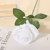 Rosa de Veludo Simulada Decoração de Casamento Flor Simulada Dia dos Namorados Chinês Adereços de Fotografia Decoração de Casa Flor Artificial Única Rosa