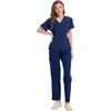 Trajes de Scrubs con Cintura Ceñida Estilo Coreano de Aliexpress, Uniformes Médicos, Uniformes de Doctor para Clínica Dental, Uniformes de Enfermera al por Mayor