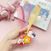 Pente Mini Animal Desenho Animado Fofo Crianças Menina Pente Estudante Portátil Alisador de Cabelo com Pingente de Corrente de Contas