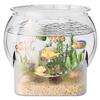 Tanque de peixes de mesa, escritório, sala de estar, pequeno, ecológico, vista, paisagem, aquário de peixes dourados, doméstico, transparente, criativo, resistente a quedas, aquário