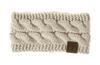 Faixa de Cabeça de Tricô Estilo Europeu e Americano para Outono e Inverno com Fio Acrílico Pontilhado Variado, Acessório de Cabelo Feminino em 21 Cores