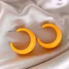 Pendientes de Acrílico Azul Hielo Sal Marina Super Hada Estilo Retro Francés Gota de Agua Lujo Ligero Gama Alta Forma de C Pendientes de Estilo Nicho