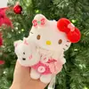 Nuevo Llavero de Peluche Original Hello Kitty DIY Grande "Camarón" Muñeca Linda Colgante para Bolsa