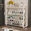 Estante de Livros Prateleira de Armazenamento de Chão Multicamadas Ultrafina Sala de Estar Quarto Dormitório Crianças Estante Pequena Prateleira de Exibição de Livros Prateleira de Armazenamento