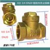 Válvula de retenção vertical horizontal de cobre bomba de água tubo de água medidor de água válvula de retenção válvula de retenção de mola 4 minutos 61 polegadas DN40 50