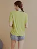 Nuevo Top Deportivo Holgado para Mujer, Ropa de Yoga, Camiseta de Manga Corta, Transpirable, Adelgazante, Para Correr en Verano, Secado Rápido, Fitness