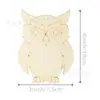 Al por mayor en stock Varias formas de virutas de madera Bricolaje Gato Oso Cohete Decoración Festiva Decoración para Fiestas en Casa 10 Piezas
