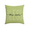 Fronha de almofada com texto de margarida estilo Ins, capa de almofada aconchegante para decoração de casa na sala de estar e quarto, fronha de almofada estilo pastoral