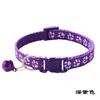 Huella de Pata de Perro Collar para Mascota Collar para Gato Collar para Perro Collar con Estampado de Campana Collar Collar para Gato Suministros para Mascotas