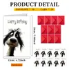 Conjunto de Cartão de Aniversário Amazon com Envelope, Série Simples de Cachorros, Cartão de Bênção Caloroso para Família e Amigos