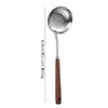 Auténtico Juego de 6 Piezas de Cuchara Espátula para Cocinar de Acero Inoxidable 304 Cocina Hogar Espátula de Champiñón Cuchara para Sopa Espátula Colador Grande