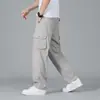 Pantalones de Trabajo para Hombre de Algodón Puro Seleccionado Cuidadosamente, Pantalones Casuales Rectos Sueltos de Talla Grande, Pantalones Largos para Hombre de Exterior, Pantalones de Talla Grande