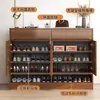 Zapatero para entrada de casa, mueble de recibidor interior estilo chino nuevo, mueble de almacenamiento integrado de gran capacidad, zapatero de balcón
