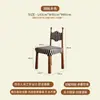 Silla de Comedor de Madera Maciza de Diseño Estilo Francés Vintage Lujo Ligero Gama Alta Creativa Wabi-Sabi para Comedor