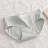 Pantalones Cortos de Algodón Puro Transpirables Antibacterianos Estilo Girly Dulce Japonés para Mujer, Sin Costuras, de Cintura Media, Verano, Delgados, Triángulo