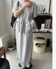 Conjunto Camiseta de Manga Curta com Babados Versátil Nicho Japonês + Saia Midi de Cintura Alta com Retalhos e Barra de Babados 2026