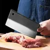 Cuchillo Forjado a Mano de Yangjiang, Artesanía a la Antigua Forjado para Cortar y Picar de Doble Propósito, Cuchillo de Cocina Doméstico Afilado, Cuchillo para Rebanar, Cuchillo para Picar