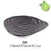 Vajilla para hot pot de melamina tipo porcelana Plato negro estilo japonés Plato para sushi Plato para postres y snacks KTV Plato para platos fríos Plato para barbacoa