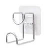 Estante de Acero Inoxidable para Lavabo de Baño, Sin Rastro, Gancho Adhesivo sin Clavos, Estante de Almacenamiento Montado en Pared, Gancho para Lavabo, No Requiere Instalación
