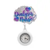 Reloj de Bolsillo Retráctil de Silicona con Cordón de Enfermera y Doctor de Dibujos Animados, Diseño Lindo Transfronterizo