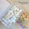 Esponja para Uñas Cubo de Res Mini Rubor Gradiente Pinzas de Acero Inoxidable Herramienta Cuadrada Pequeña para Uñas