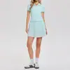 Traje Deportivo Nuevo Transfronterizo para Mujer, Ropa de Fitness Holgada y Transpirable, Conjunto de Ropa para Correr al Aire Libre, Golf y Tenis
