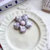 Tela de Flor de Lunares Relleno de Algodón Flor de Cinco Pétalos Accesorios Textiles para el Hogar Ropa Accesorios para el Cabello Pasador Hecho a Mano para Mujer Accesorios de Joyería DIY