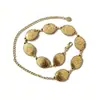Corrente de Cintura Decorativa Floral Estilo Étnico Retrô Boêmio, Corrente de Acessório Artístico Feminino para Vestidos e Casacos