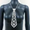 Recomendação de gravata de strass para atacado, estilo europeu e americano, acessórios de joias para vestidos de noiva, gravata da moda em formato de flecha para homens e mulheres