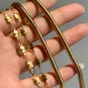 Dazan Atacado Em Estoque Moda Europeia e Americana Transfronteiriça Estilo Retro Ins Conjunto de Colar e Pulseira de Aço de Titânio com Elo Quadrado