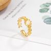 Anillo de Piedra Ojo de Gato ~ Super Hada Exquisito Apertura Ajustable Anillo para Mujer Diseño Apilable Lujo Ligero Sentido Avanzado