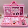 Nuevo Espejo de Maquillaje Planificador Set de Caja de Regalo Japonés Regalo de Alto Valor Estudiante Set de Cuaderno de PU Caja de Regalo
