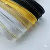 Fita de Zíper Lurex Dourado e Prata 4mm Cordão de Viés Tira de Acabamento para Cortina Almofada de Sofá Têxtil de Casa Tira de Viés Tira de Inserção para Roupa