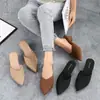 Sandalias de Moda Haley Shark Primavera y Verano Baotou Medias Zapatillas para Mujer Nuevas Sandalias y Zapatillas de Tacón Grueso Zapatos Casuales de Punta