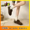 Zapatos peludos versátiles para mujer para uso en exteriores, Zapatos planos nuevos de algodón, Zapatos de invierno para mujer 2026, Mocasines con forro de felpa, Botas de nieve
