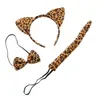Venta al por mayor de fabricantes Varios Diademas con Orejas de Gato Estampado de Leopardo, Accesorios para el Cabello con Orejas de Animal para Festivales, Fiestas de Baile y Disfraces