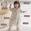 Saco de dormir Aegtesol para bebé de algodón puro, con mangas desmontables y piernas separadas, universal para todas las estaciones, manta anti-patadas para niños, mameluco de primavera y verano para bebé