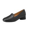 Mocassins de Solado Macio Estilo College 2026 Novos Sapatos Rasos de Couro para Primavera e Outono Sapatos Estilo Britânico Sapatos de Couro Macio Bico Redondo