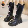 Botas Altas para Niñas Otoño/Invierno 2026 Nuevas Lindas Botas Martin Infantiles para Niños Mayores y Niñas Pequeñas, Populares Botas Largas de Piel