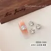 Novas decorações octogonais de zircônia cúbica lapidação rosa para nail art, apresentando fogo deslumbrante e brilho branco brilhante, atacado disponível