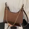 Bolsa de Hombro Cruzada para Mujer, Moda Retro de Retazos para Comercio Exterior Transfronterizo, Cadena de Alto Valor, Bolso de Hombro Cruzado para Viajes, Tendencia