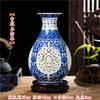 Vaso Cerâmico Vazado de Jingdezhen Sala de Estar Adega Rack Antigo Decorações Ornamentos Porcelana Azul e Branca Decoração de Mesa Presentes