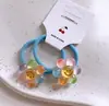 Nueva Diadema de Flor Arcoíris Mariposa para Niños Goma para el Cabello de Niña Cuerda para el Cabello Linda Diadema de Dibujos Animados Accesorios para el Cabello