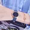 Nuevo 2023 kezzi Morado Coral Reloj Hombres y Mujeres Tendencia de Moda Estilo Universitario Ocio Estudiante Grabado Reloj de Pareja
