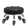 Banqueta baixa com polia doméstica roda universal silenciosa banqueta pequena com roda para bebê andar móvel costura de beleza limpar chão com rodas banqueta redonda da moda
