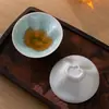 Xícara de chá cristalina de alta temperatura da moda, xícara de mestre, xícara de degustação de chá estilo japonês, xícara individual única, conjunto de chá Kung Fu, pequeno recipiente para chá