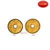 Simulación de lingotes de tamaño chapado en oro de plástico lingotes de oro monedas de cobre decoraciones doradas tarjeta de pastel adornos para inauguración de casa festivo